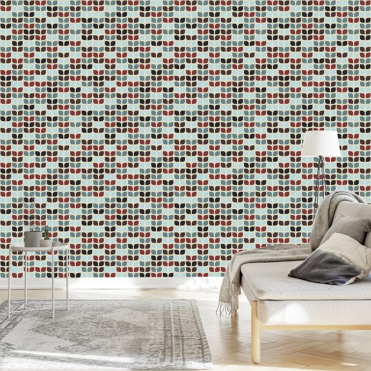 Wallpaper Retro Geometric Patterns