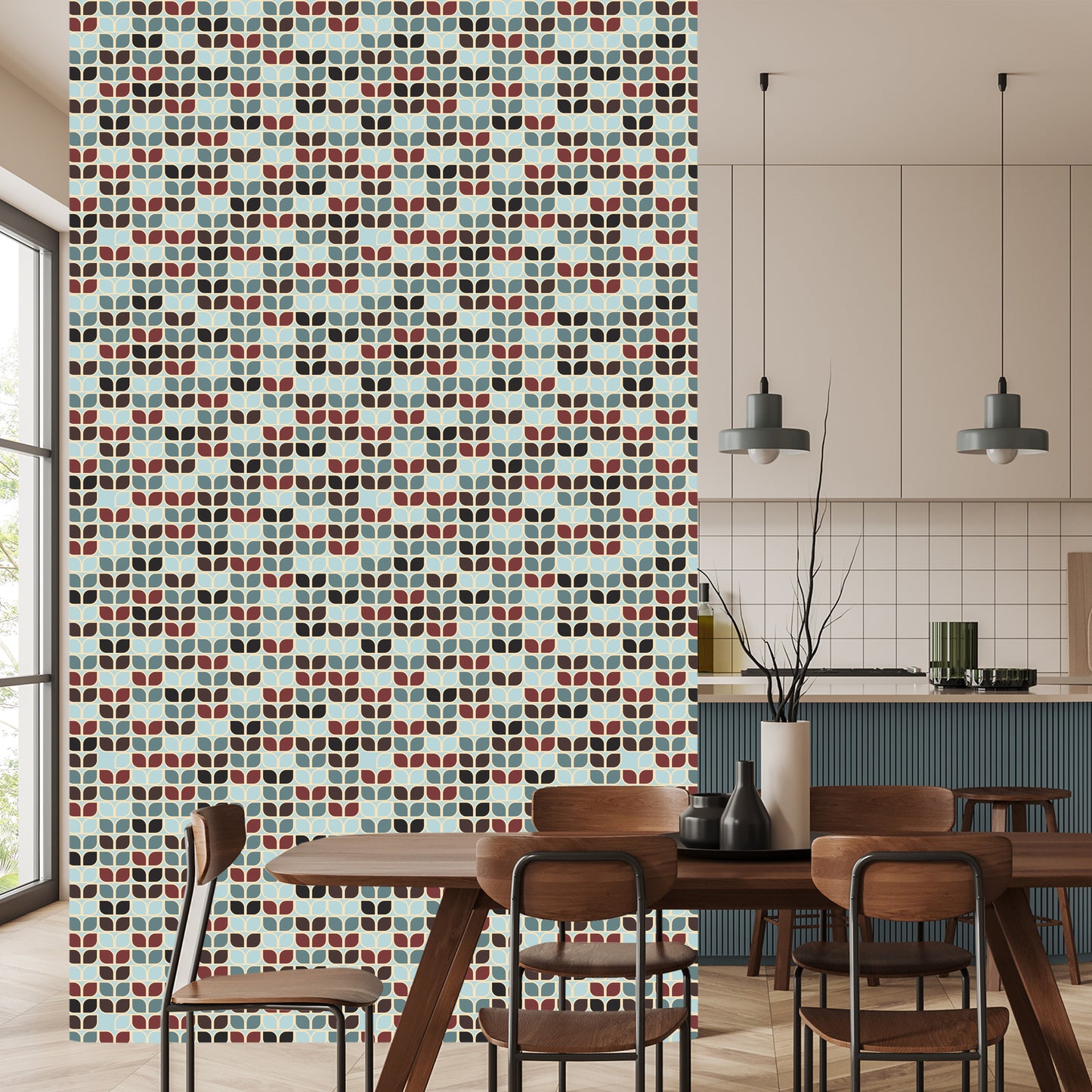 Wallpaper Retro Geometric Patterns