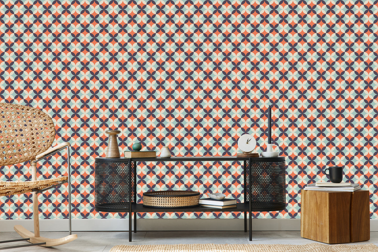 Wallpaper Fashionable Retro Designs