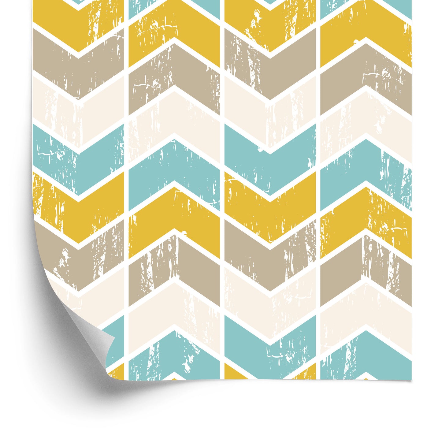 Wallpaper Colorful Retro Geometric Patterns