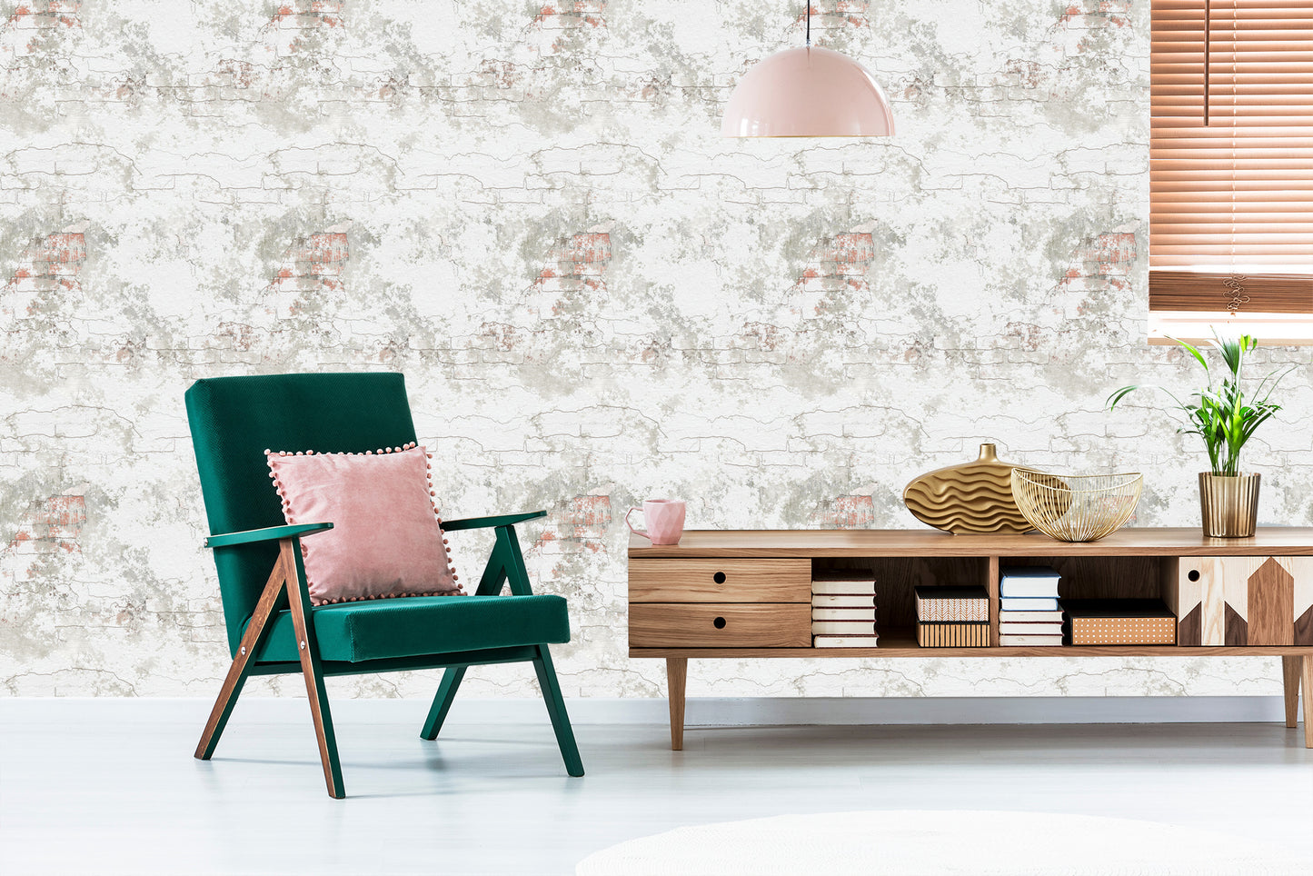 Wallpaper Brick Wall Retro