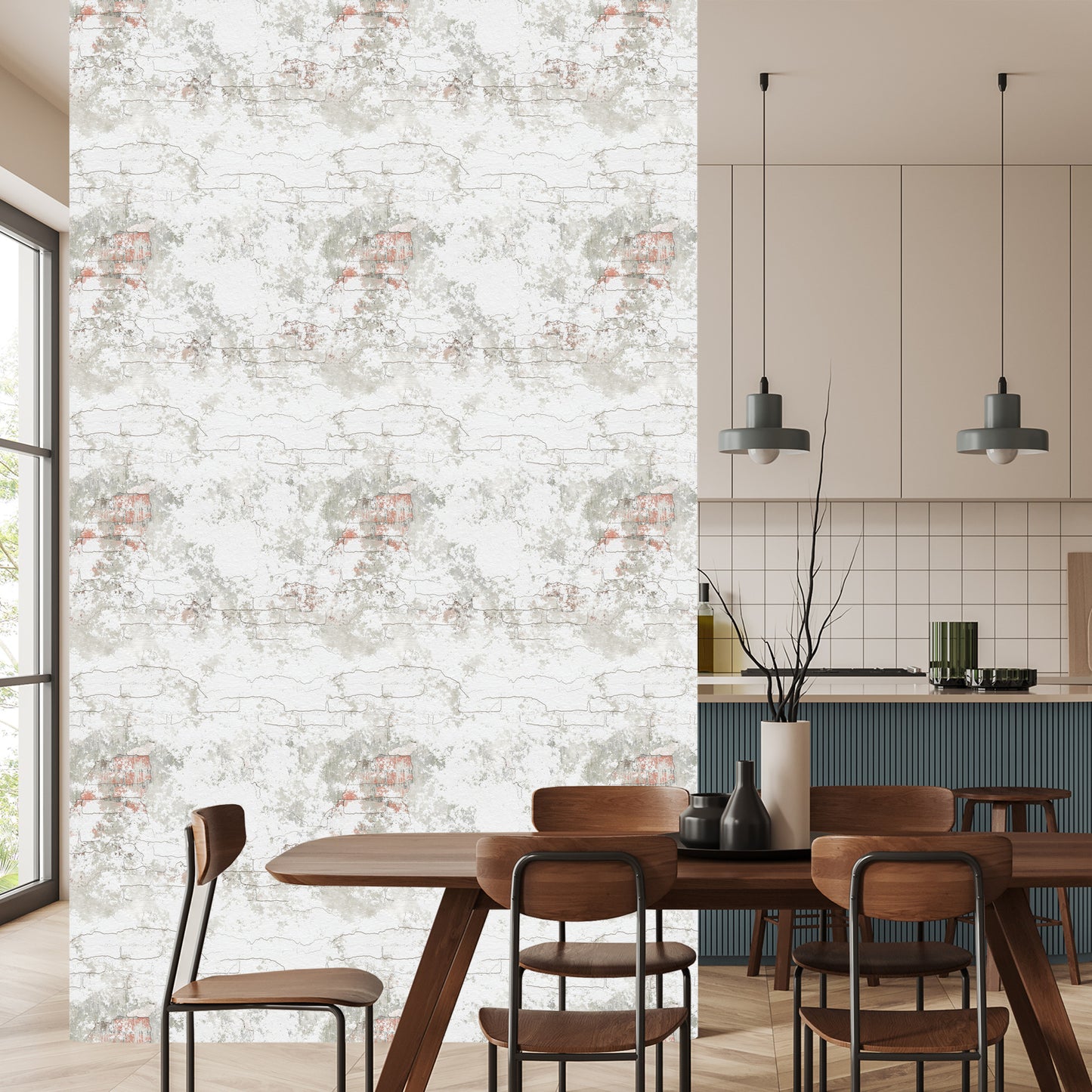 Wallpaper Brick Wall Retro