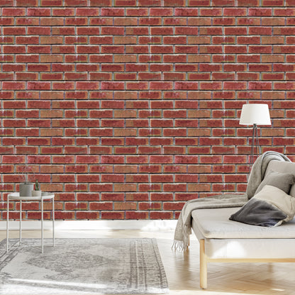Wallpaper For The Living Room. Brick Wall. Bricks 3D Effect