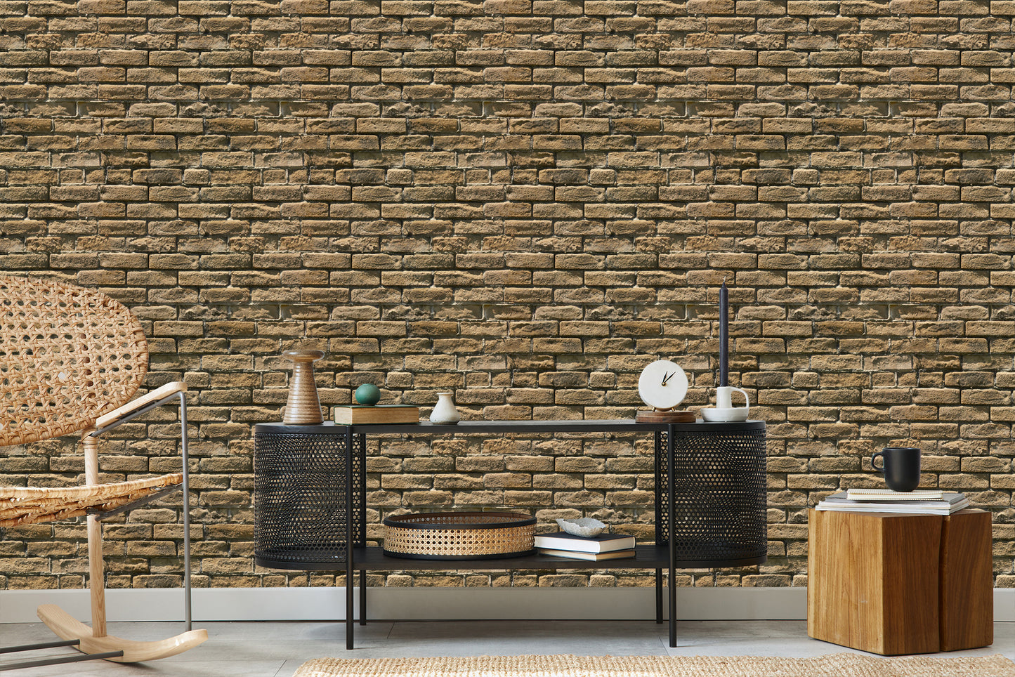 Wallpaper Brick Stone 3D Effect