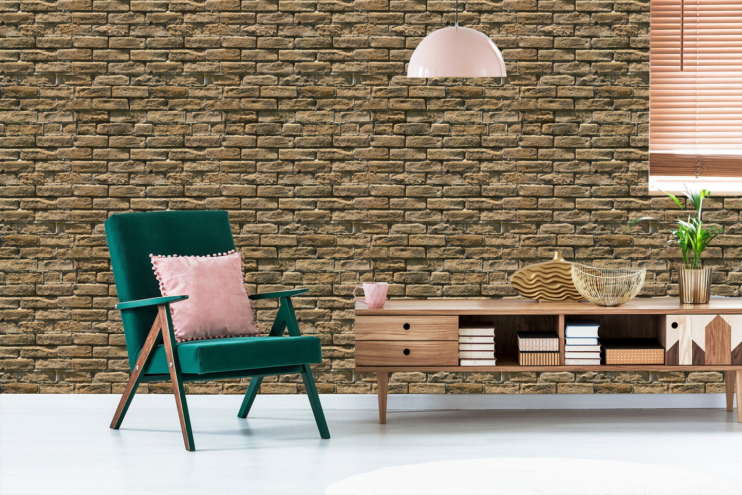 Wallpaper Brick Stone 3D Effect