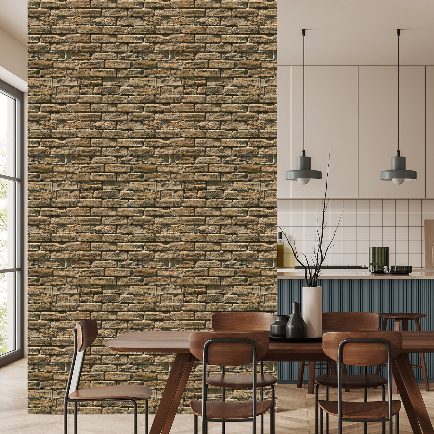 Wallpaper Brick Stone 3D Effect