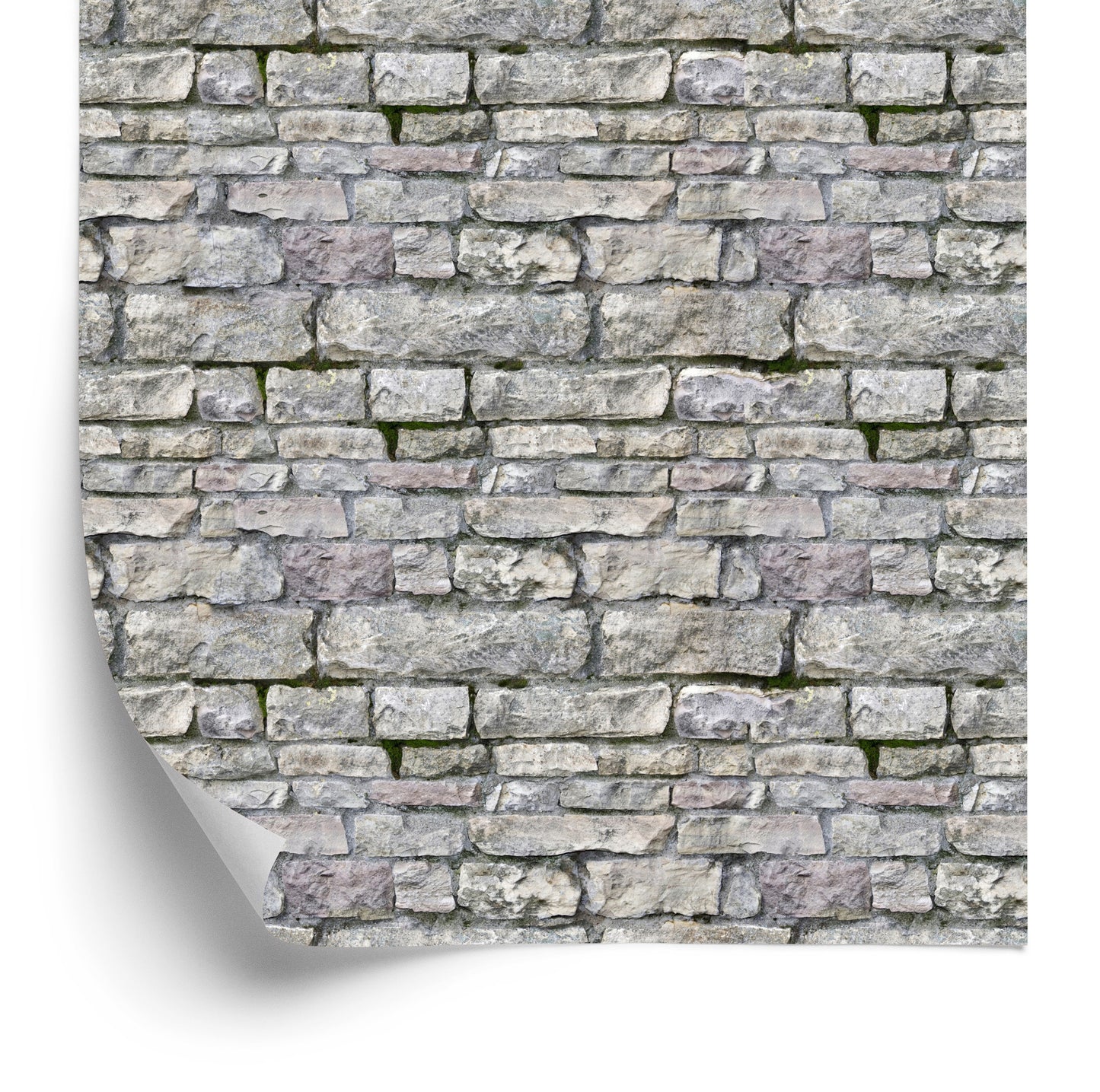 Wallpaper Old Brick In Shades Of Gray