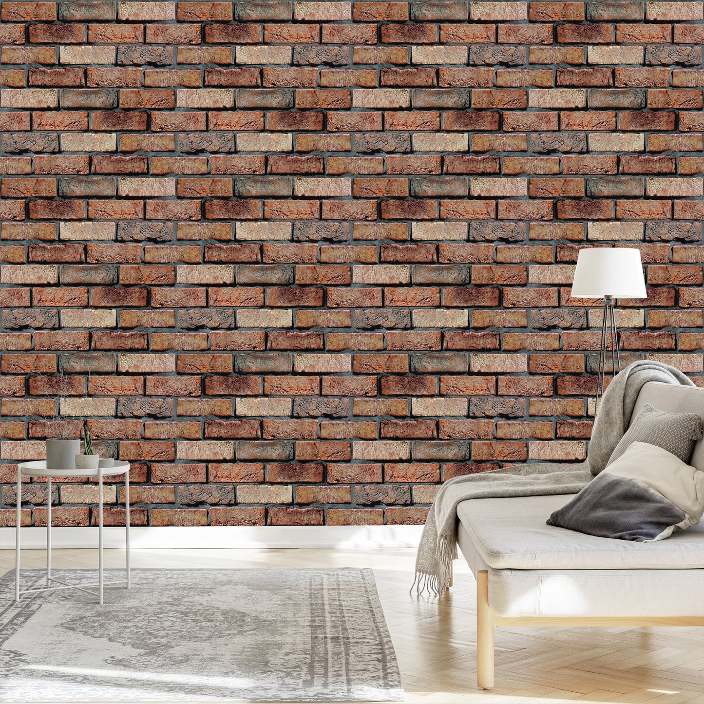 Wallpaper Modern Brick Effect 3D Ornament For Living Room