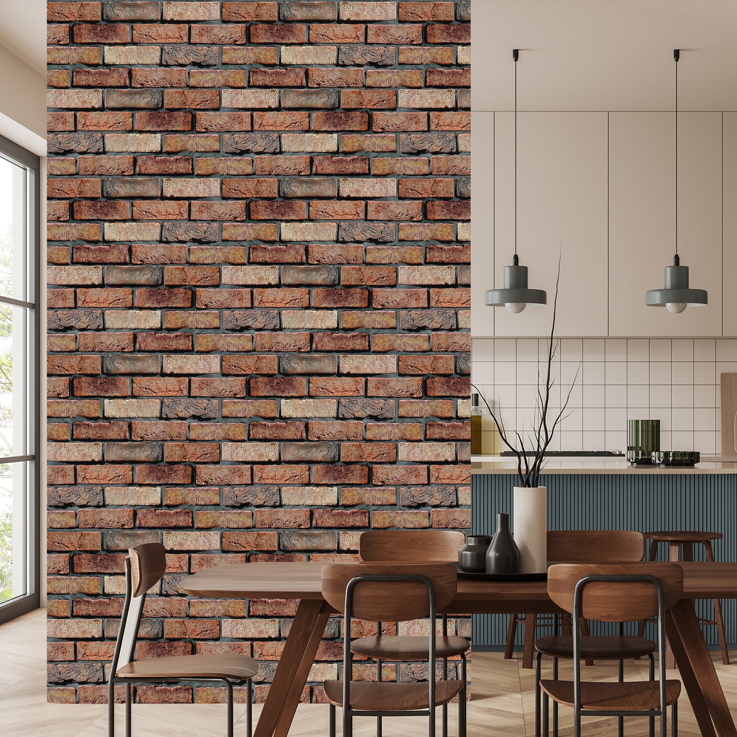 Wallpaper Modern Brick Effect 3D Ornament For Living Room