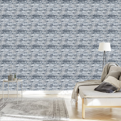 Wallpaper Stylish Brick In Shades Of Gray