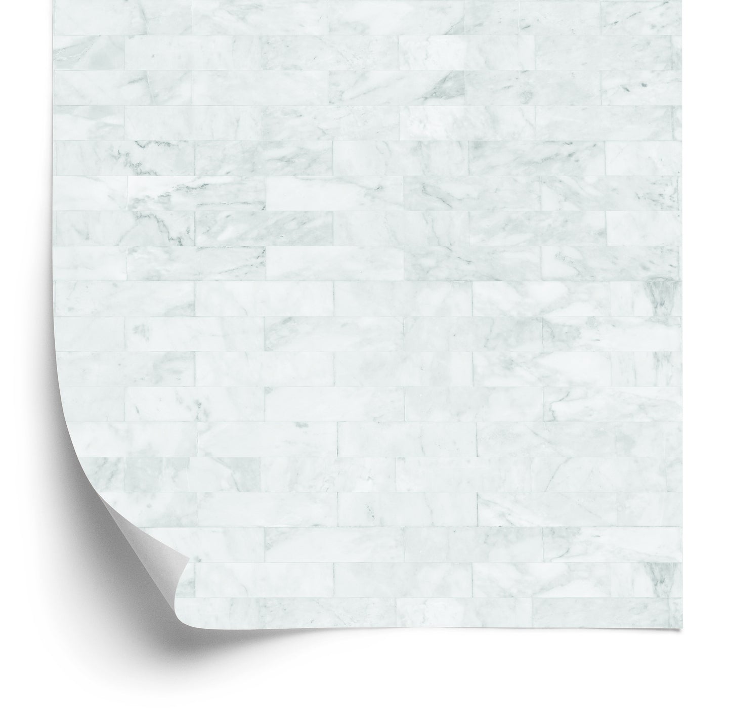Wallpaper Gray Brick Imitation Marble Fashionable Pattern