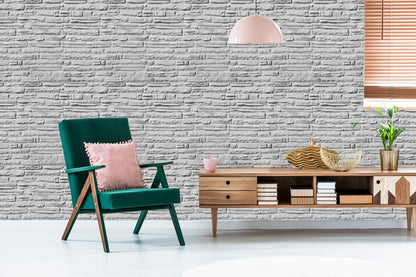 Wallpaper Bright Brick - 3D Effect