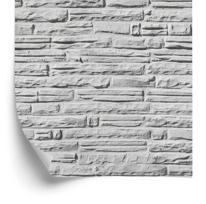 Wallpaper Bright Brick - 3D Effect