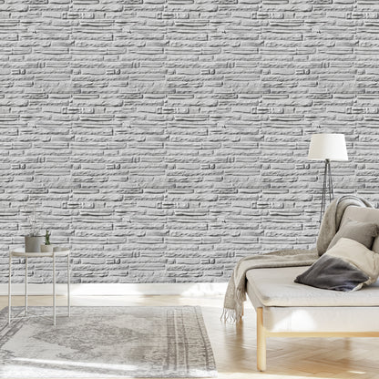 Wallpaper Bright Brick - 3D Effect