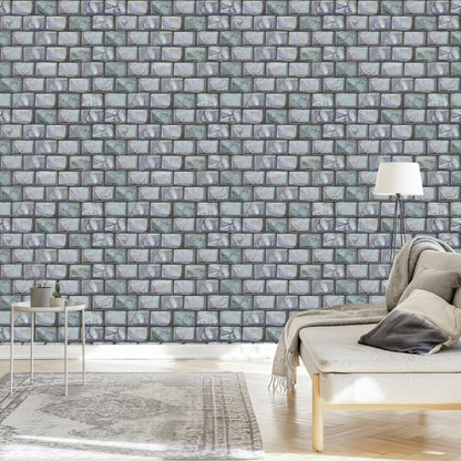 Wallpaper Multicolored Bricks