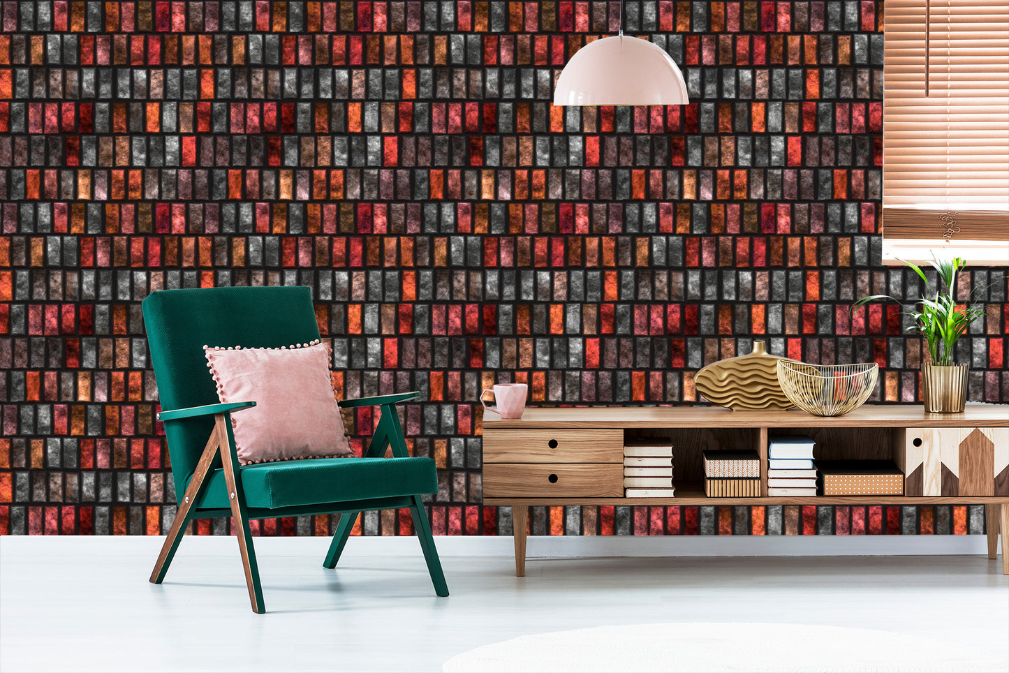 Wallpaper Colorful Bricks