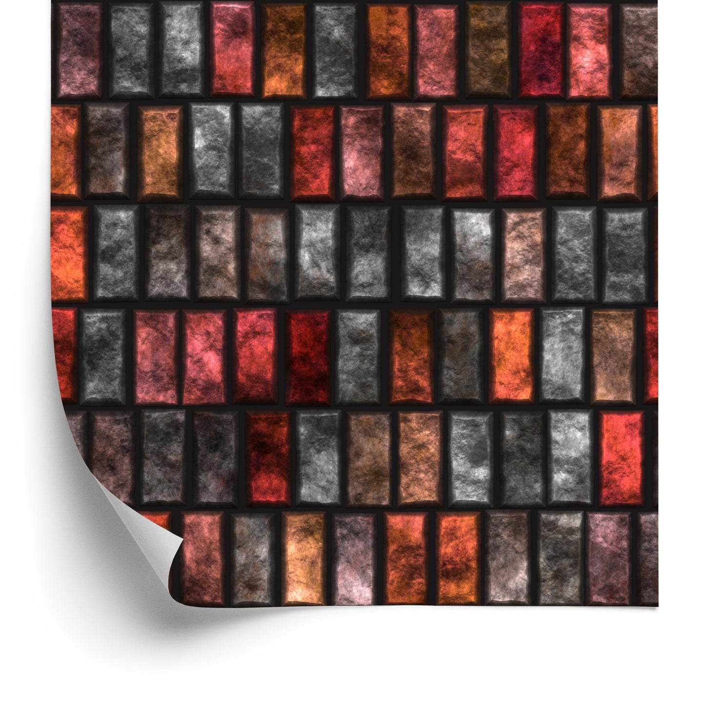Wallpaper Colorful Bricks