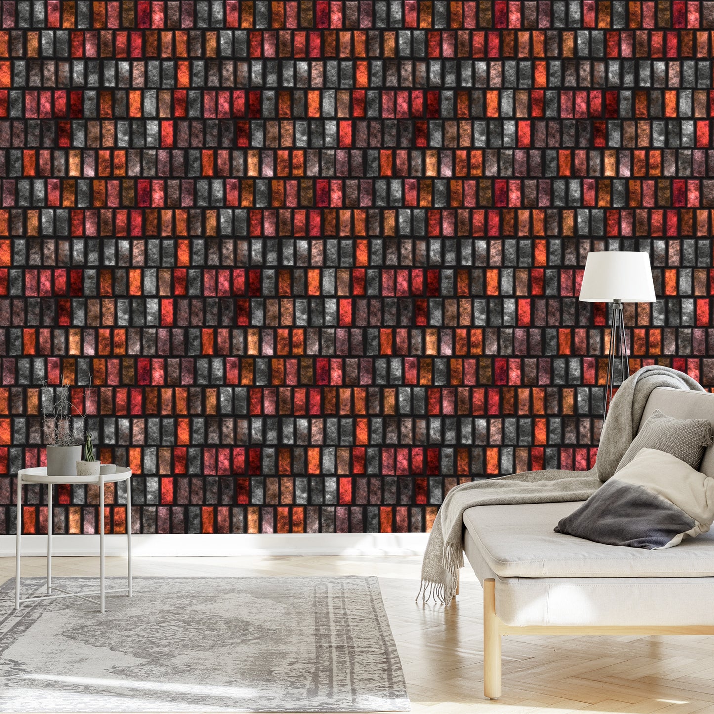 Wallpaper Colorful Bricks