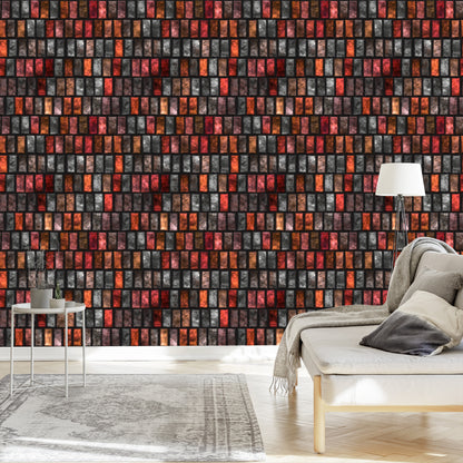 Wallpaper Colorful Bricks