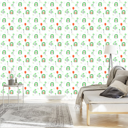 Wallpaper Scandinavian Style Nature Children's Room