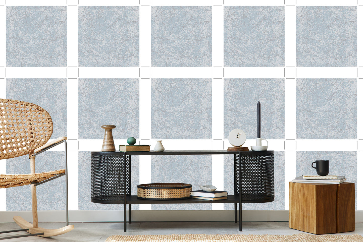 Wallpaper Modern Scratched Concrete