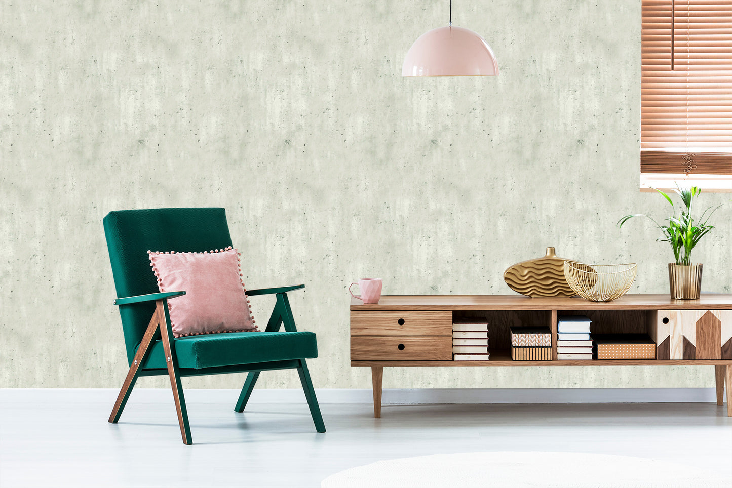 Wallpaper Modern Beige Concrete