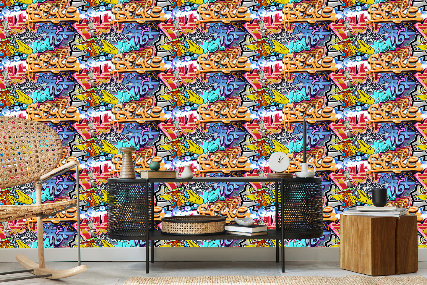 Wallpaper Graffiti On The Wall