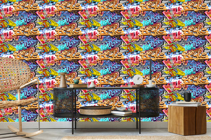 Wallpaper Graffiti On The Wall