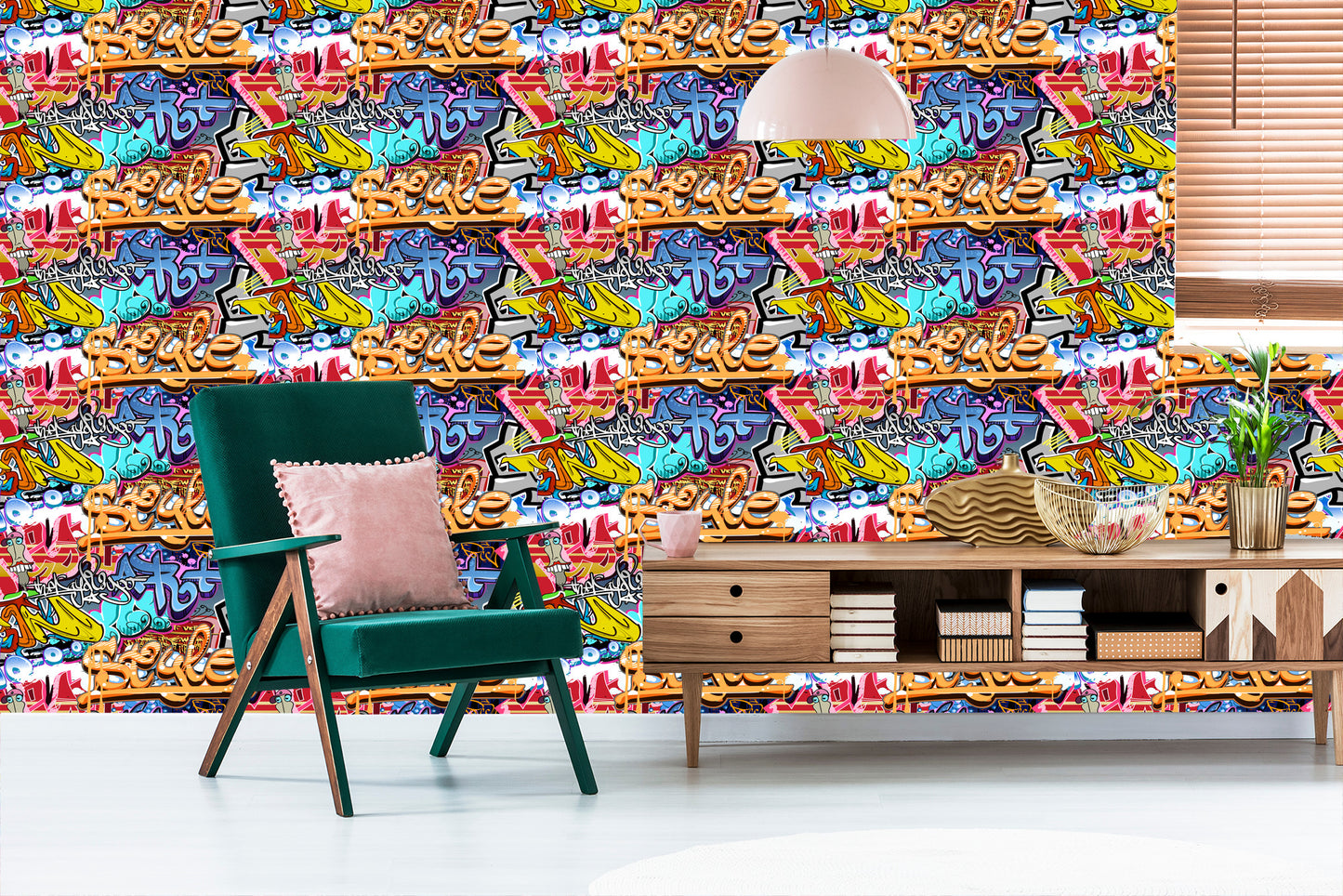 Wallpaper Graffiti On The Wall