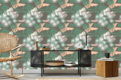 Wallpaper Graffiti With Green Elements