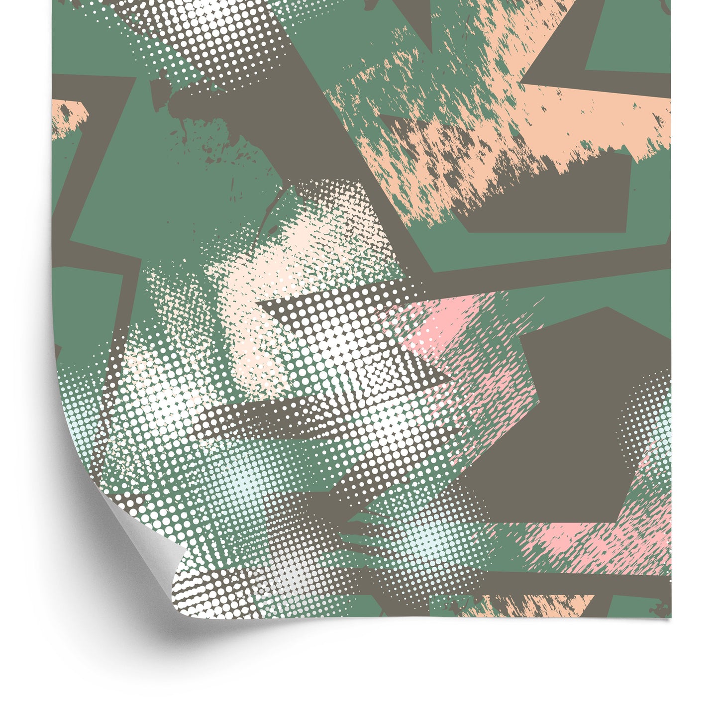 Wallpaper Graffiti With Green Elements