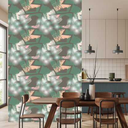Wallpaper Graffiti With Green Elements