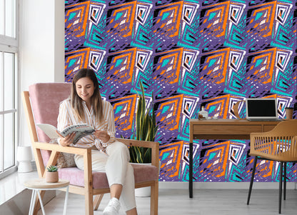 Wallpaper Modern Graffiti Drawings