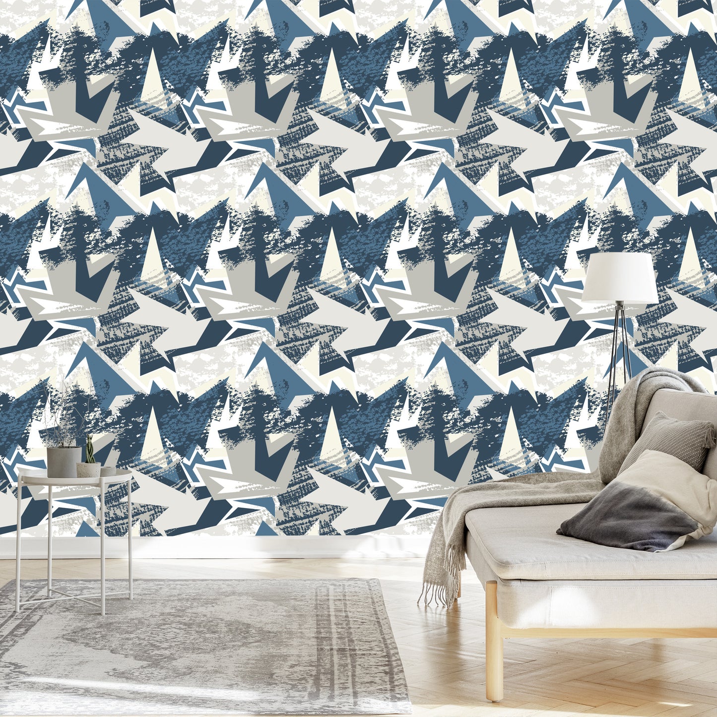 Wallpaper Graffiti In Muted Colors
