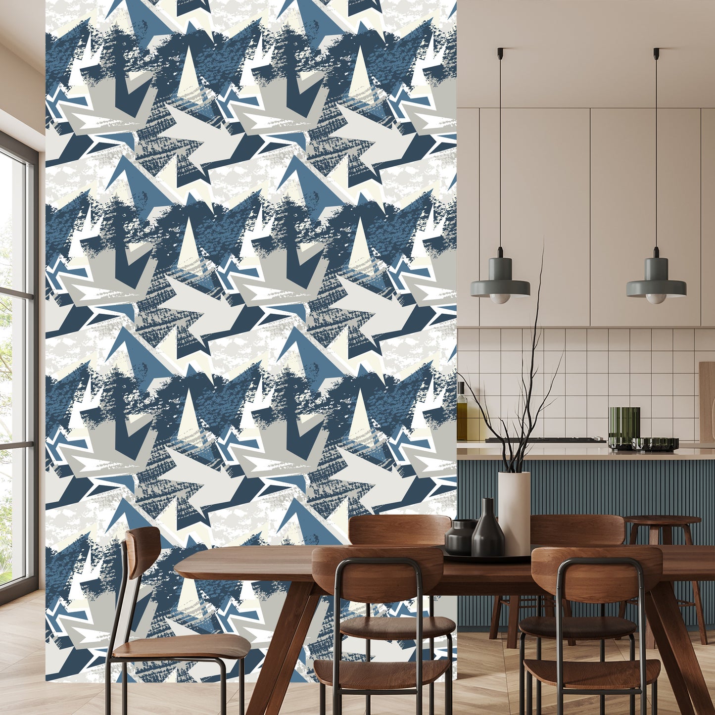 Wallpaper Graffiti In Muted Colors