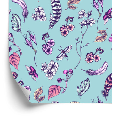 Wallpaper Flora In Boho Style