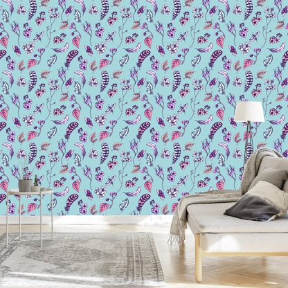 Wallpaper Flora In Boho Style