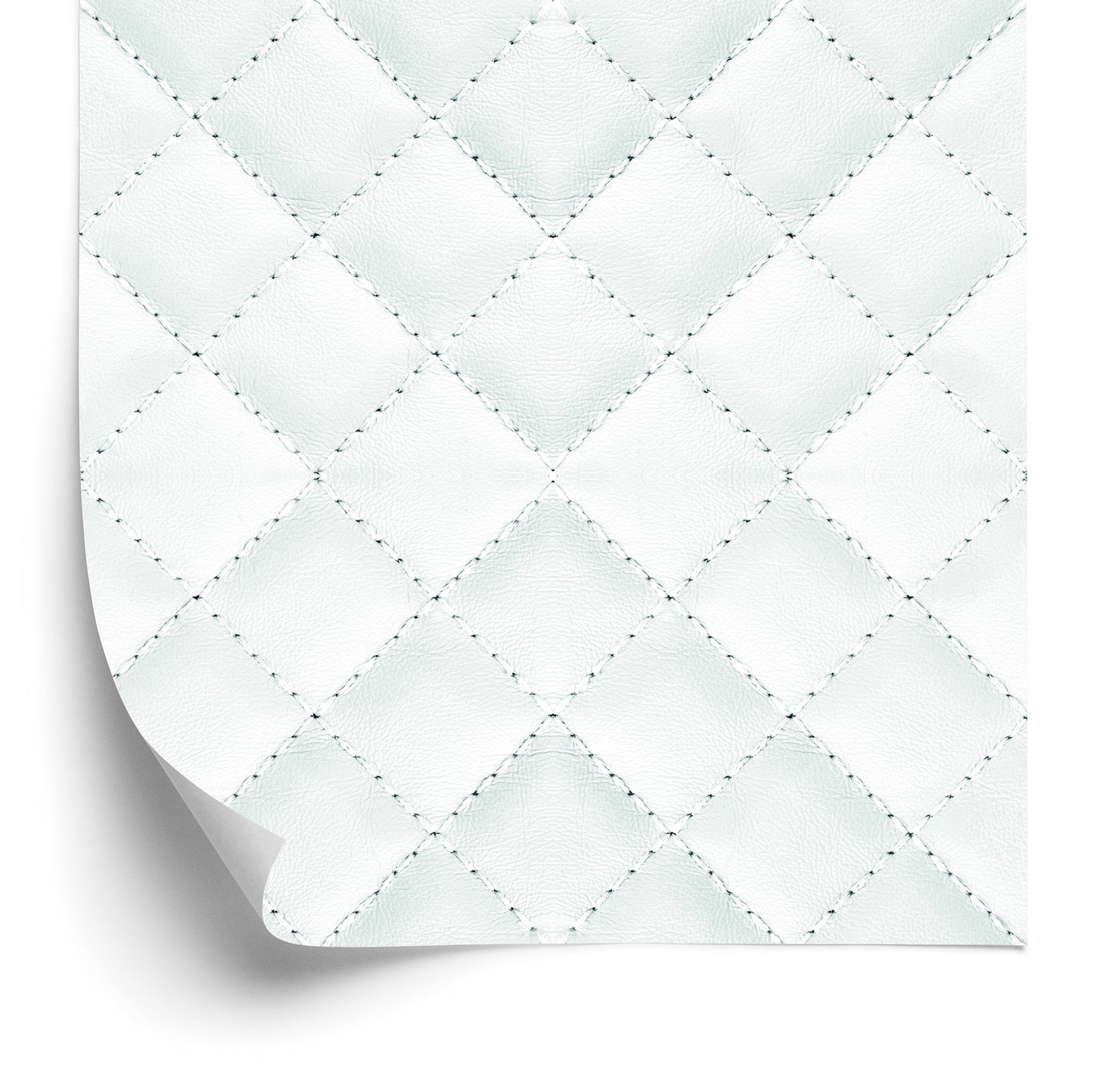 Wallpaper Patterned Quilted Leather