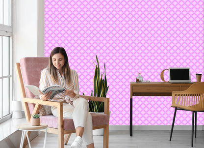 Wallpaper Quilted - Pink