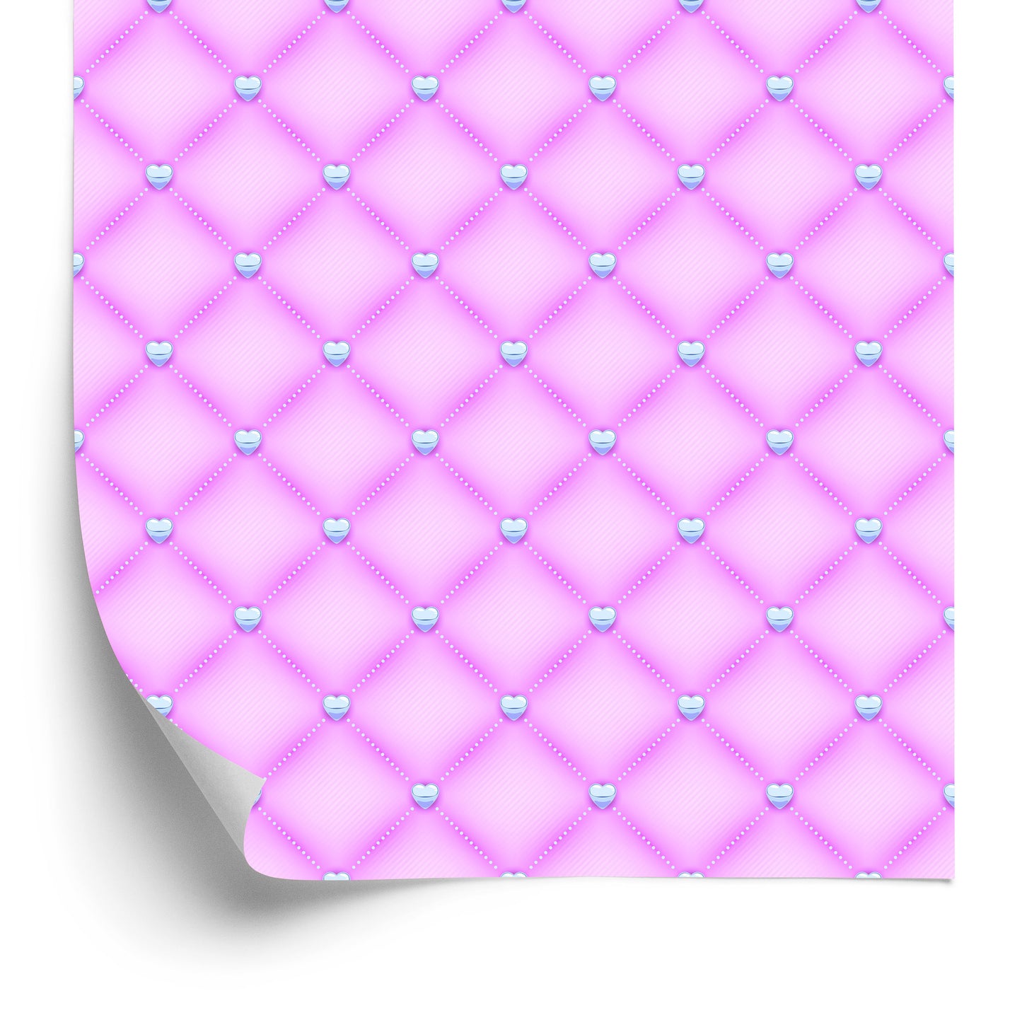 Wallpaper Quilted - Pink