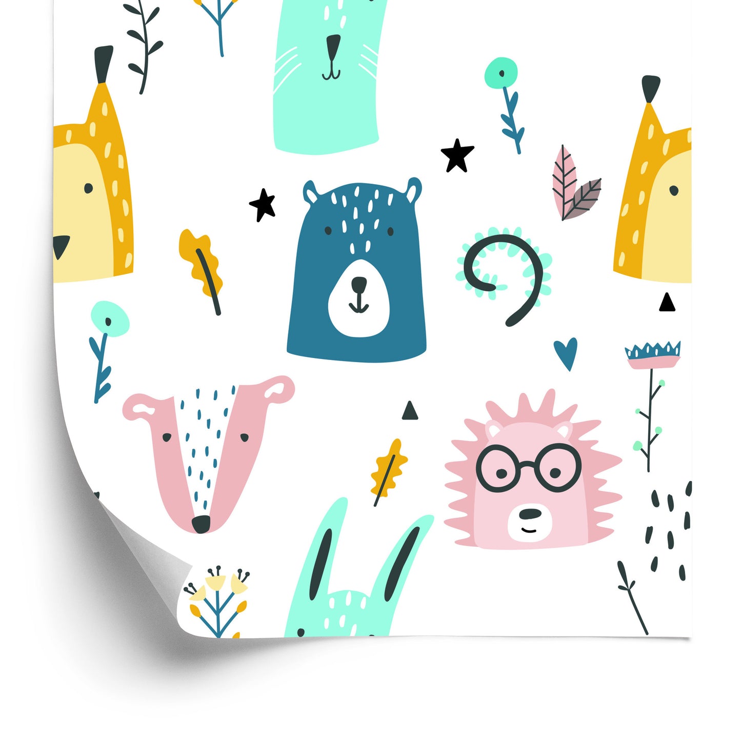 Wallpaper For Children - Forest Animals
