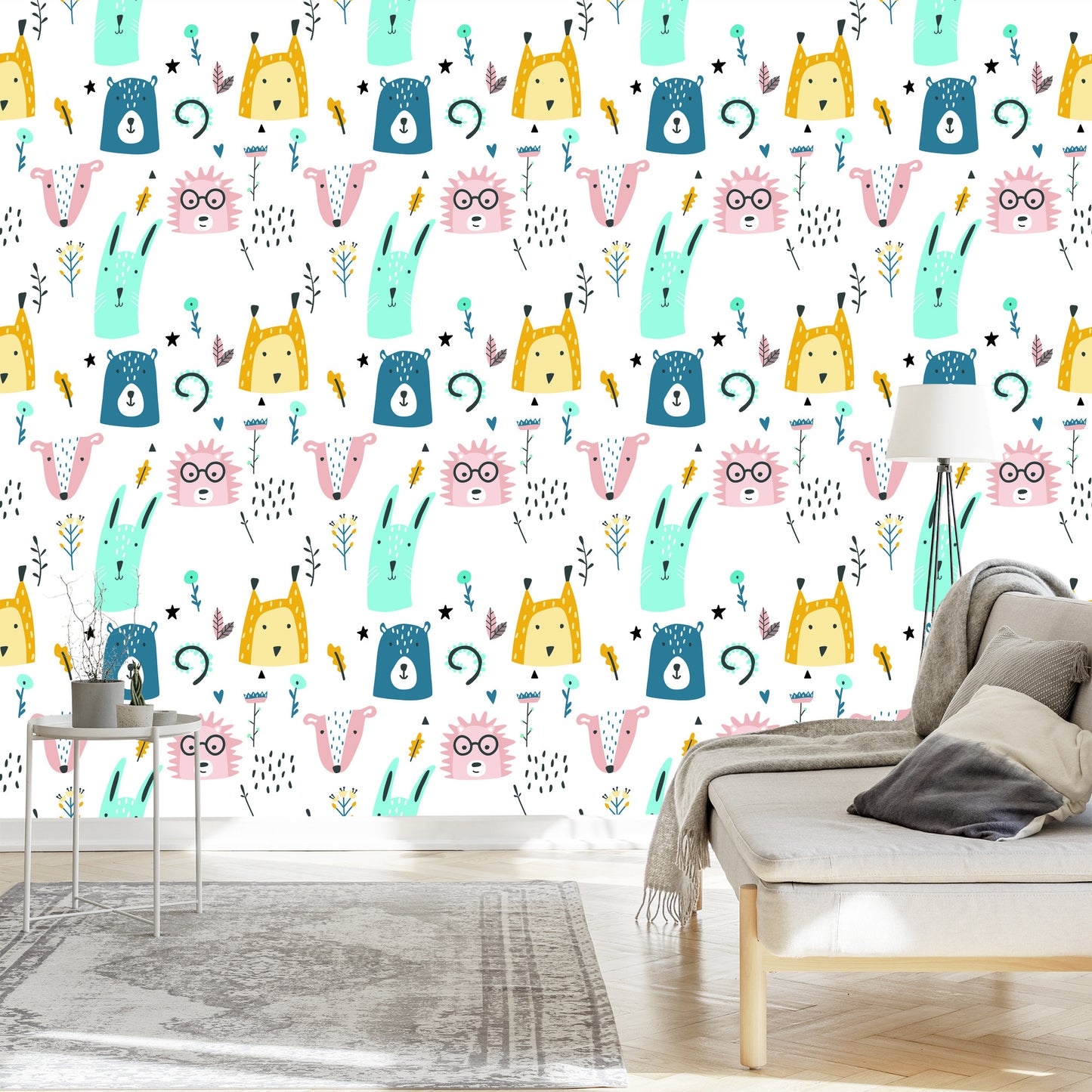 Wallpaper For Children - Forest Animals
