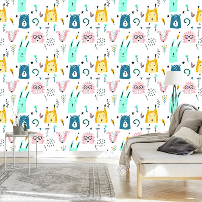 Wallpaper For Children - Forest Animals
