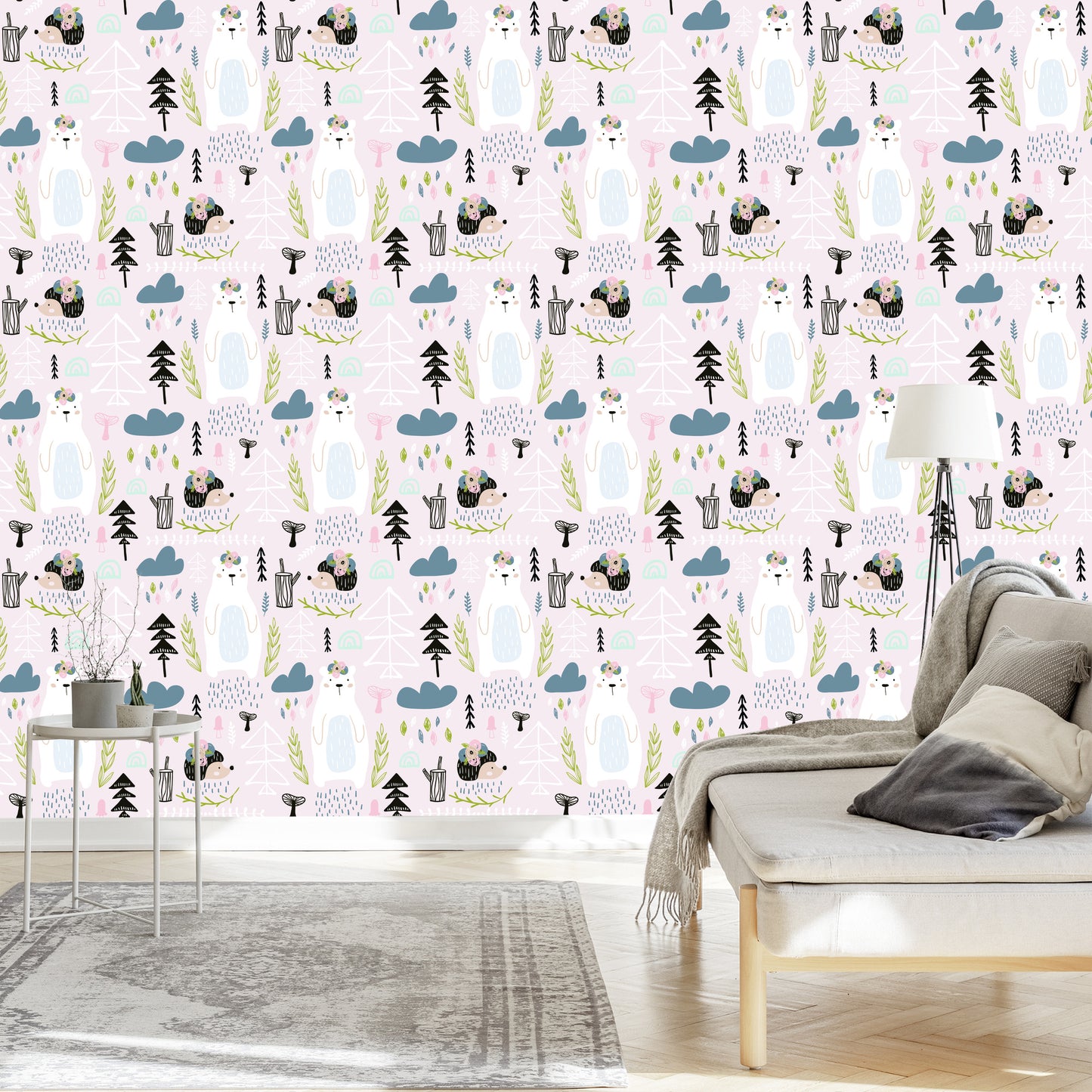 Wallpaper For Children - Forest Animals