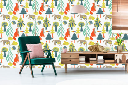 Wallpaper For Children - Forest Animals
