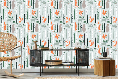 Wallpaper For Children - Beautiful Forest Animals