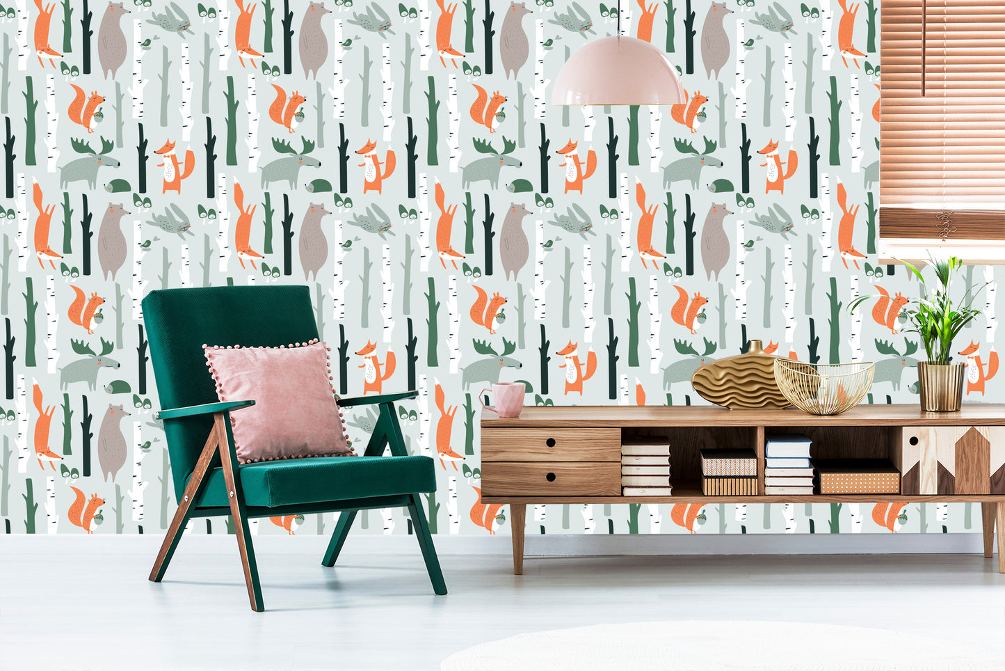 Wallpaper For Children - Beautiful Forest Animals
