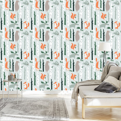 Wallpaper For Children - Beautiful Forest Animals