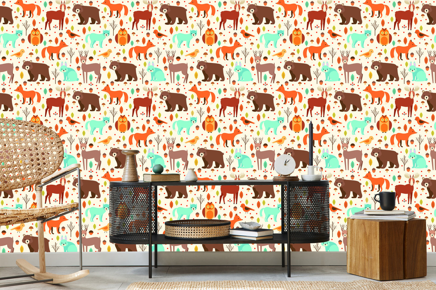 Wallpaper For Children - Great Forest Animals