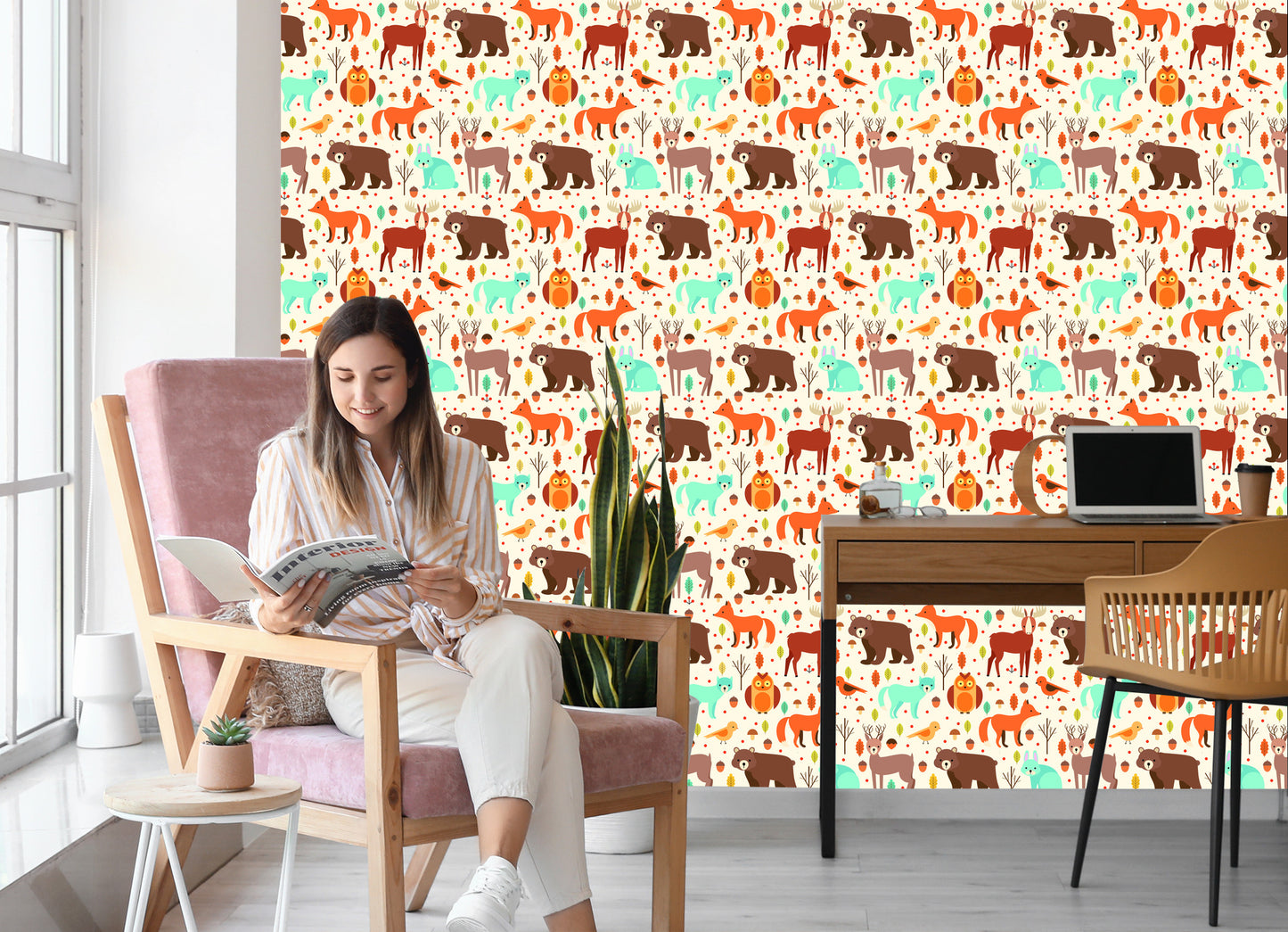 Wallpaper For Children - Great Forest Animals